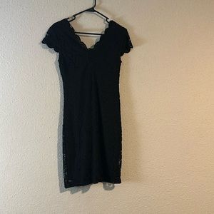 Black lace dress